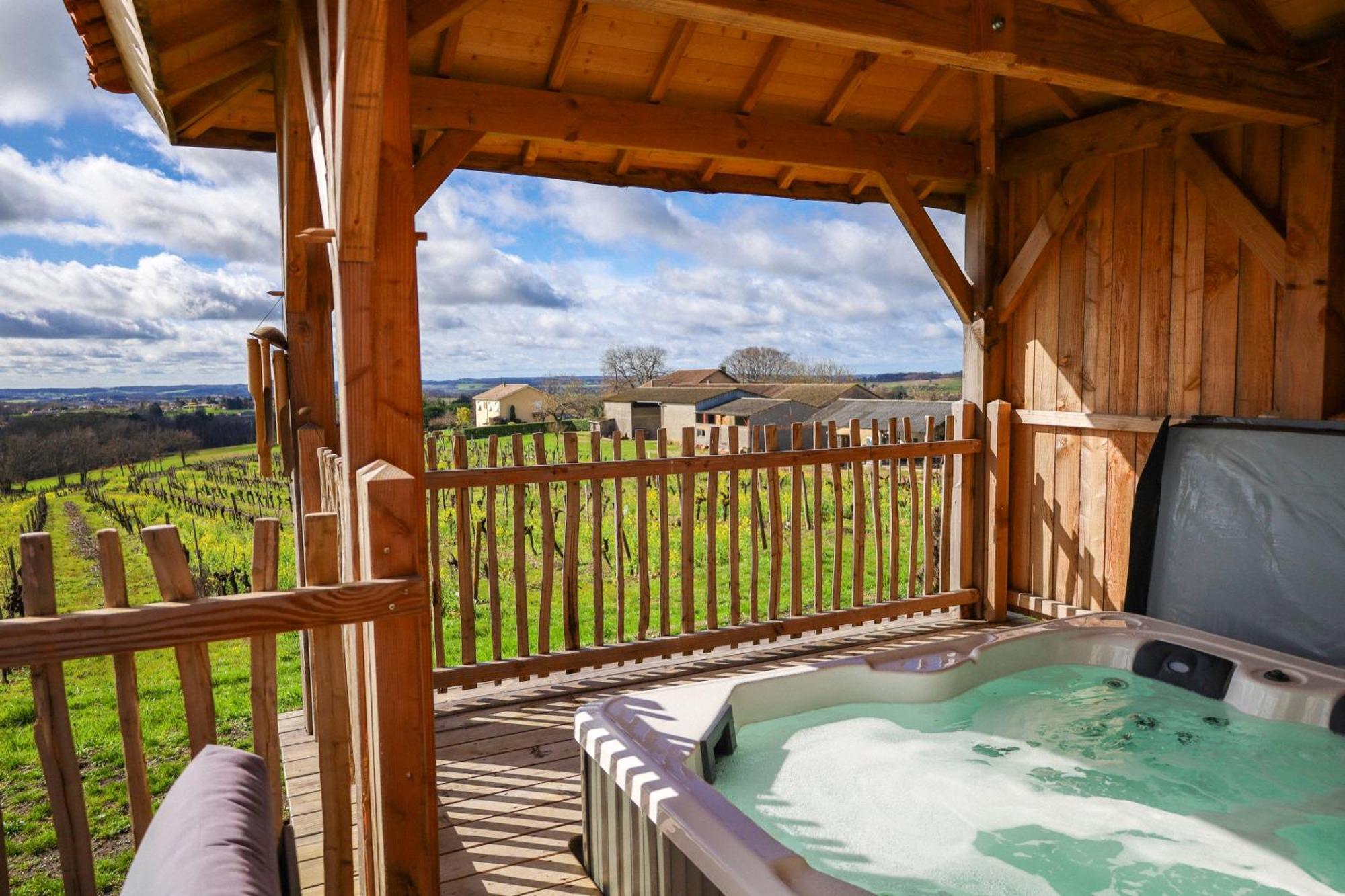 Bed and Breakfast Le Domaine De La Tour Des Vents Bergerac Exterior foto